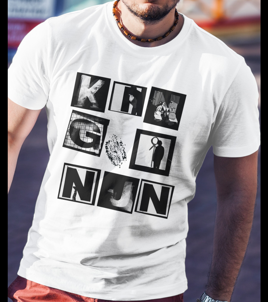 King Nun Squares Merch Black White Blocks T-Shirt