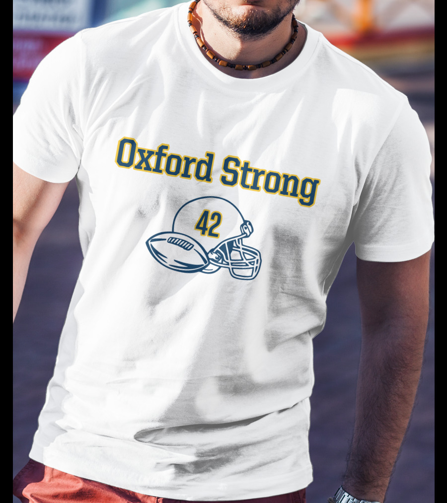 Oxford Strong 42 Football Helmet And Ball T-Shirt