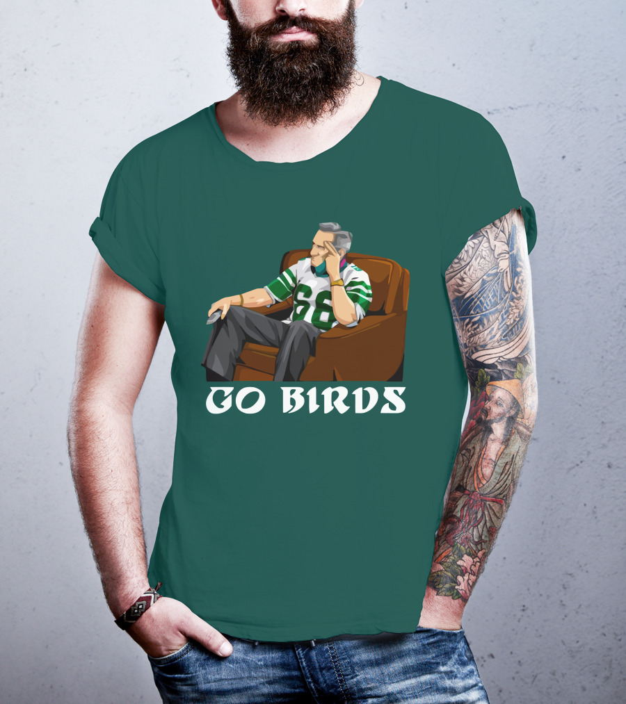 Go Birds Philadelphia Eagles Football 66 Jersey Fan T-Shirt