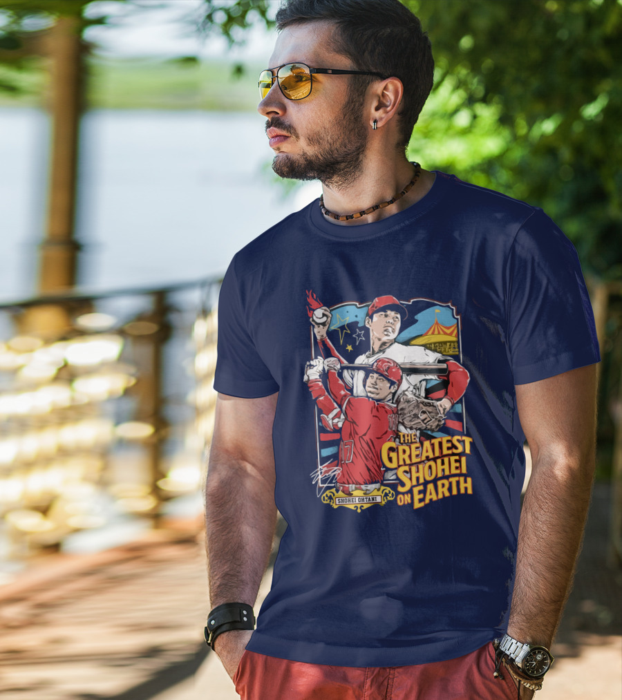 Shohei Ohtani Pitcher And Batter The Greatest Shohei On Earth T-Shirt