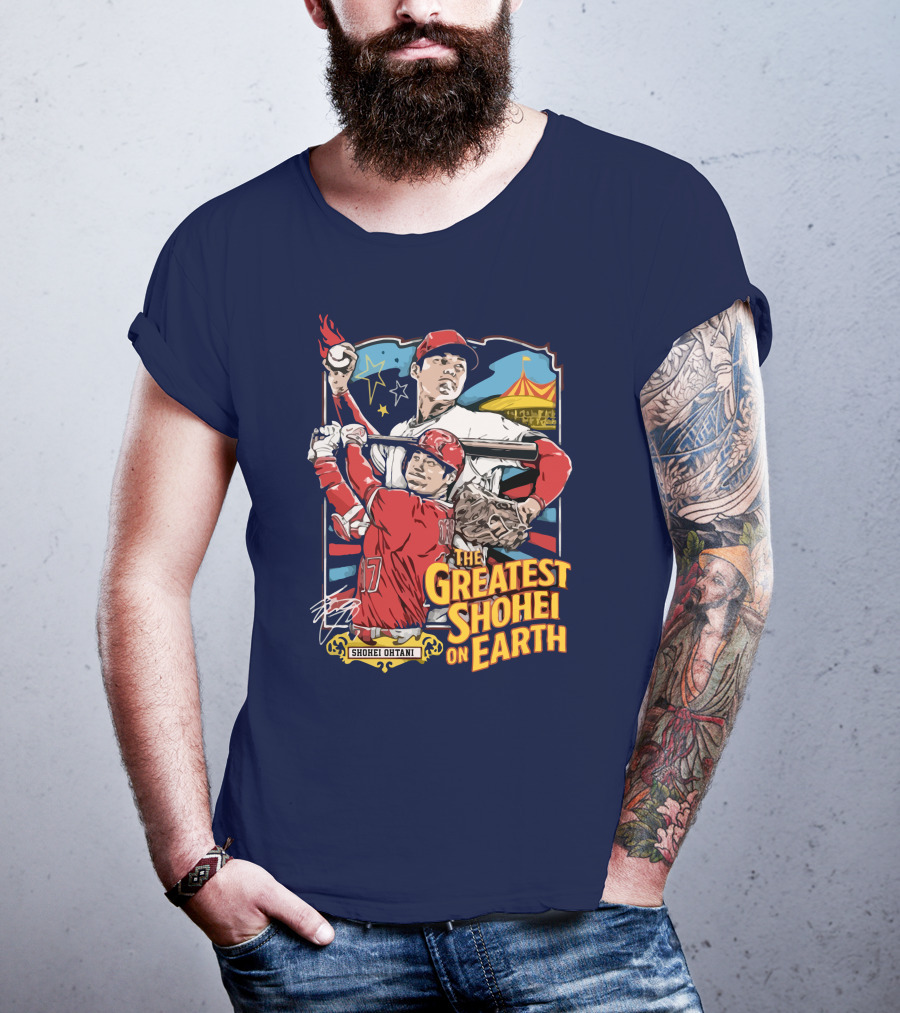 Shohei Ohtani Pitcher And Batter The Greatest Shohei On Earth T-Shirt