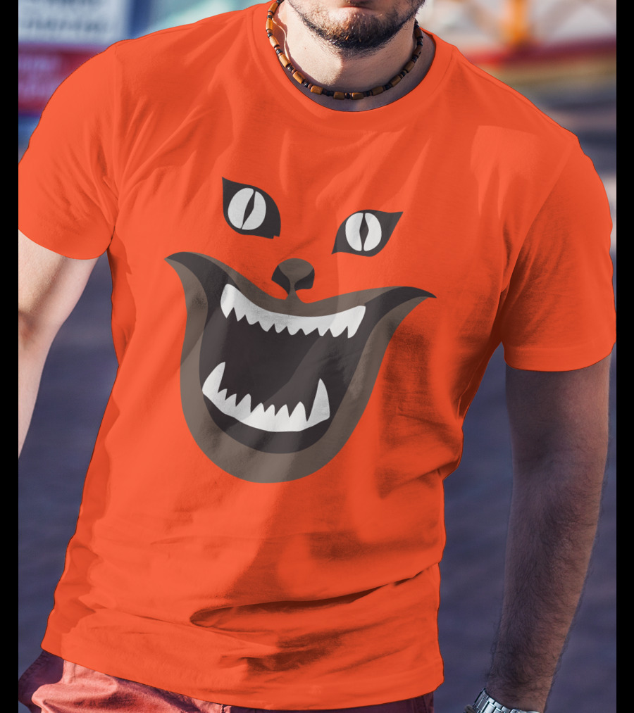 Hausu Cat Face Illustration Iconic Japanese Horror Movie Image T-Shirt