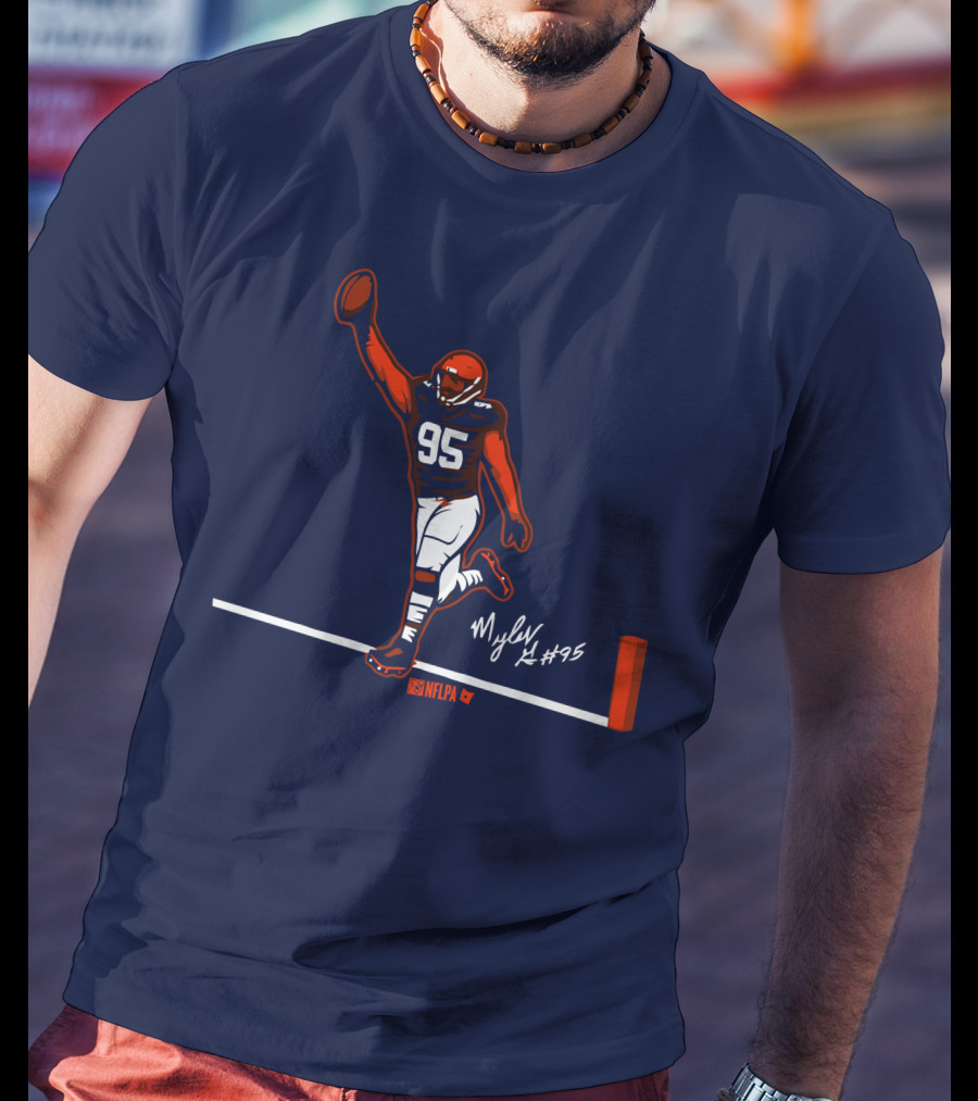 Myles Garrett Flash For Six NFLPA Browns #95 T-Shirt