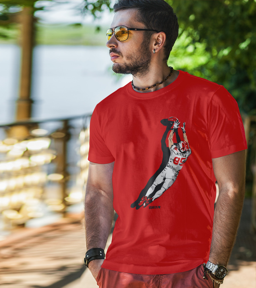 George Kittle 85 NFLPA The Grab Football Catch T-Shirt