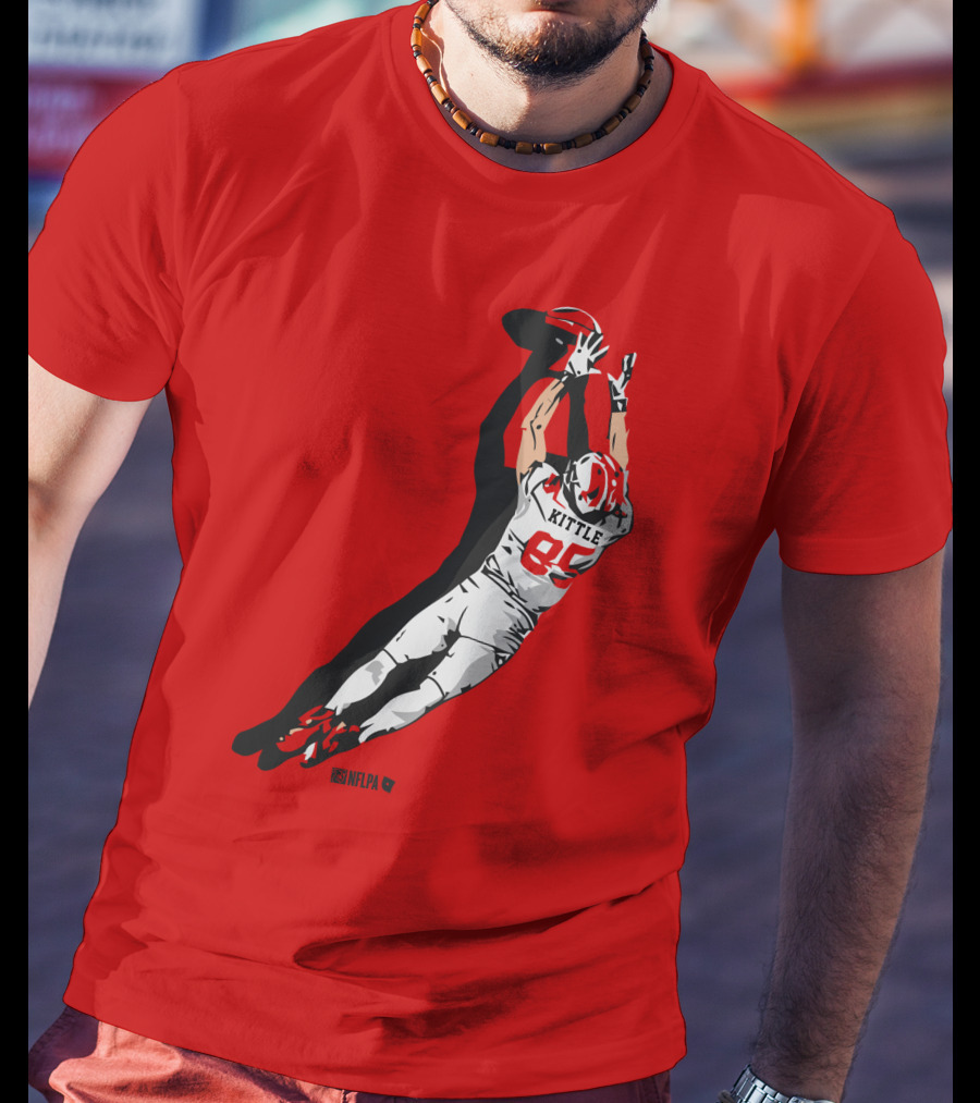 George Kittle 85 NFLPA The Grab Football Catch T-Shirt