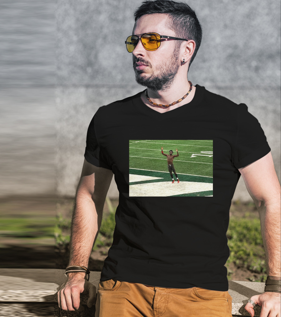 Antonio Brown Throws Takes Off End Zone Walk Off Victory Celebration NFL Game T-Shirt