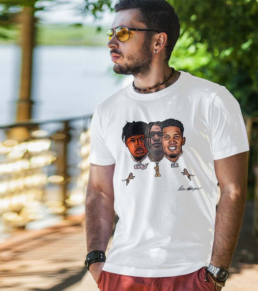 Joe Burrow Tres Amigos GV 1 AB Tiger Faces T-Shirt