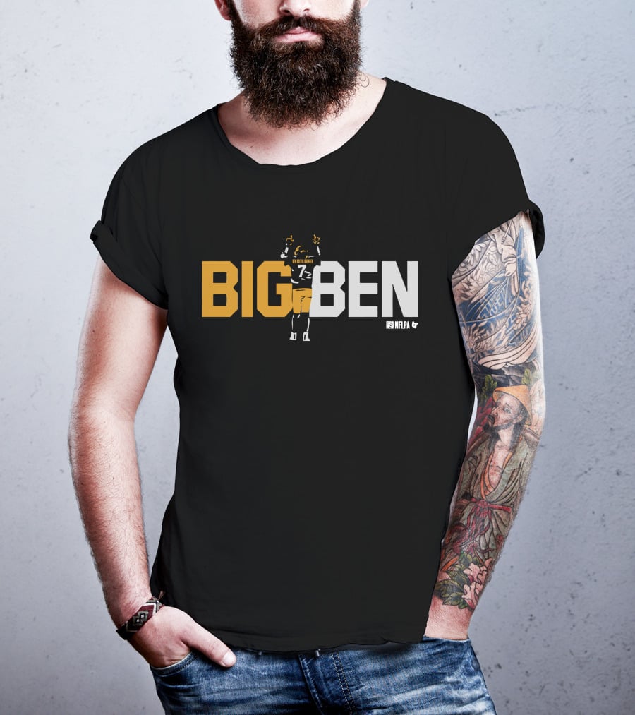BIG BEN Ben Roethlisberger One Last Time NFLPA T-Shirt