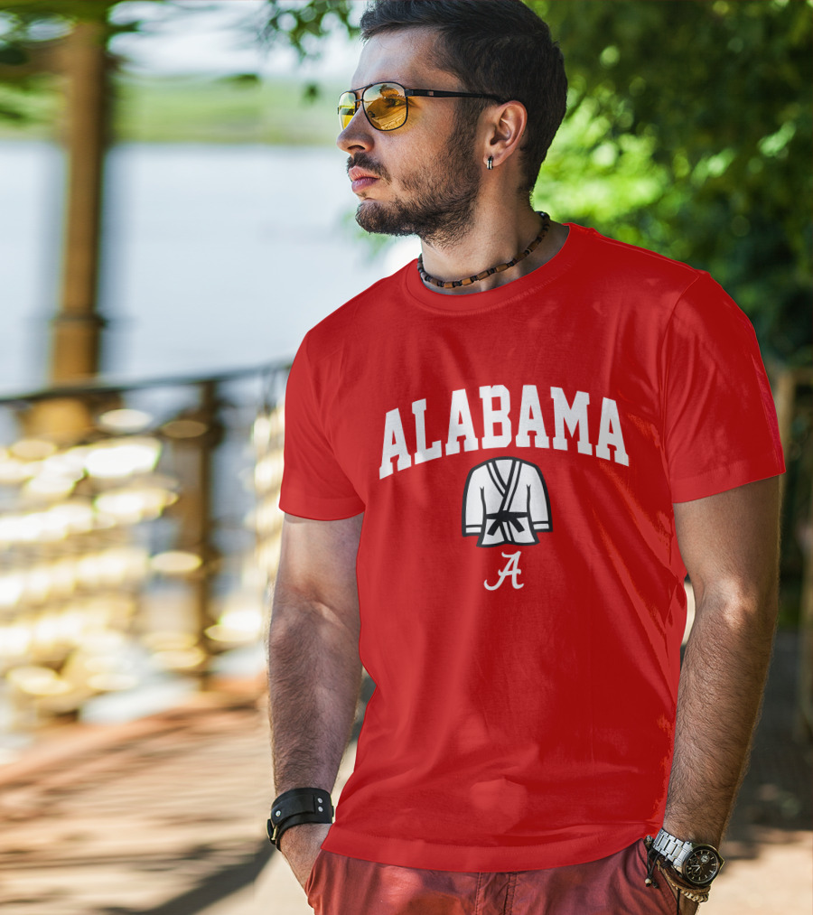 Alabama Kimono Logo With Football Script 'A' T-Shirt