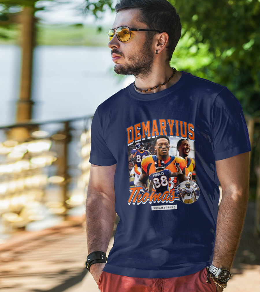 Von Miller Demaryius Thomas Dreamathon Denver Broncos Tribute 88 T-Shirt