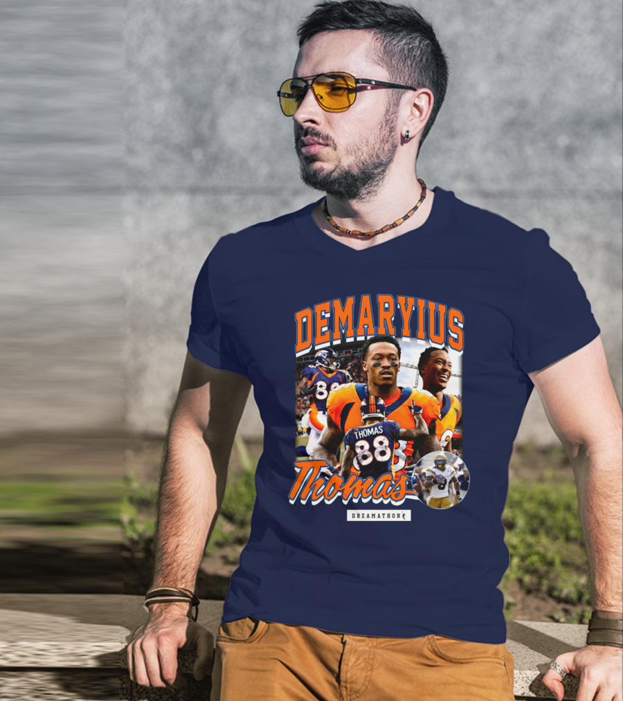 Von Miller Demaryius Thomas Dreamathon Denver Broncos Tribute 88 T-Shirt