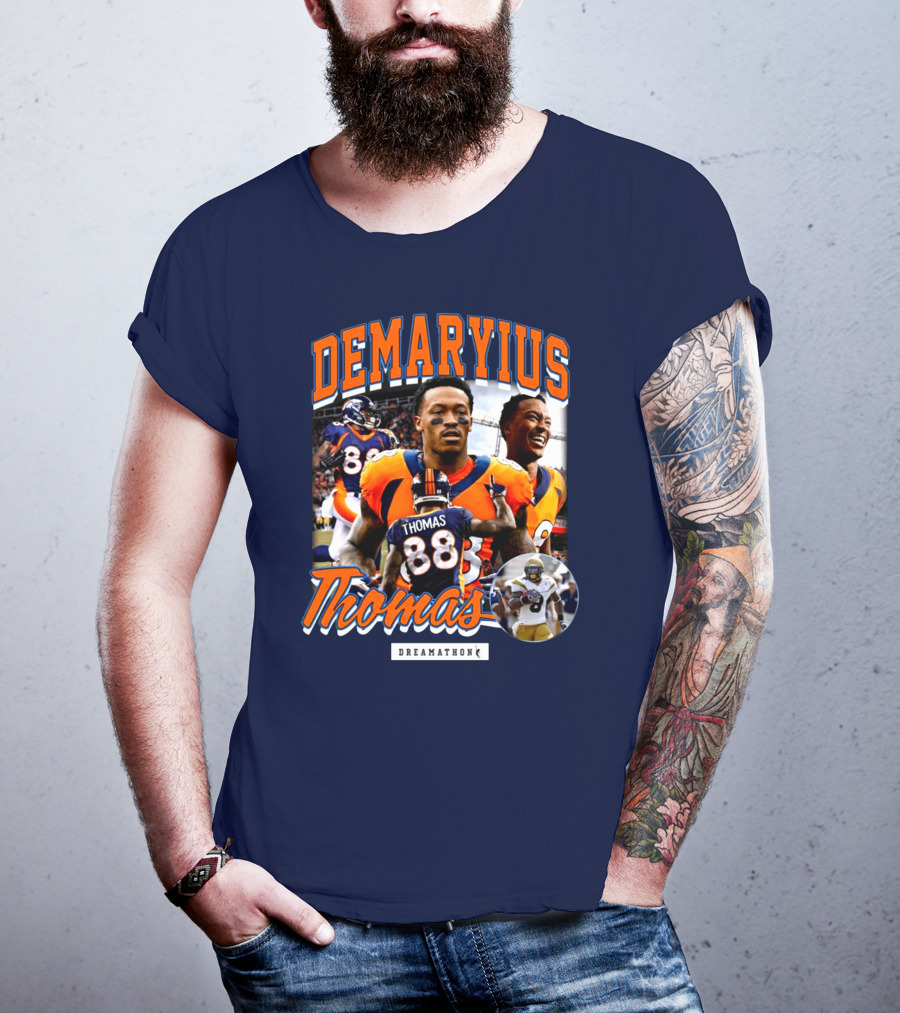 Von Miller Demaryius Thomas Dreamathon Denver Broncos Tribute 88 T-Shirt