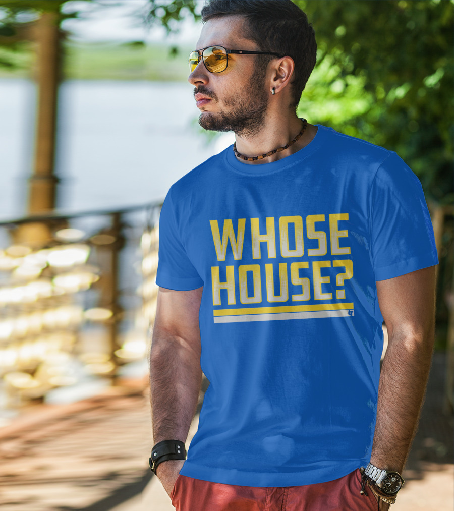 Los Angeles Rams Whose House Blue T-Shirt