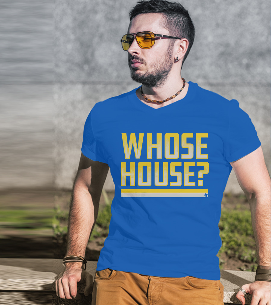 Los Angeles Rams Whose House Blue T-Shirt