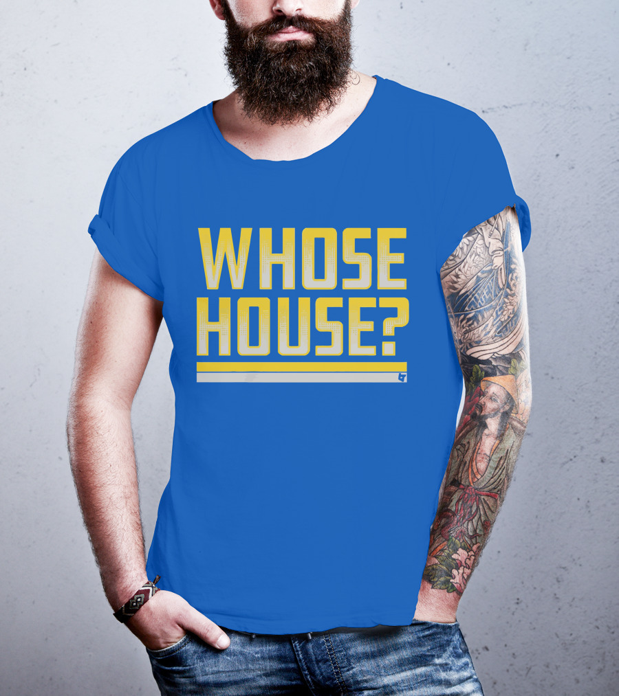 Los Angeles Rams Whose House Blue T-Shirt