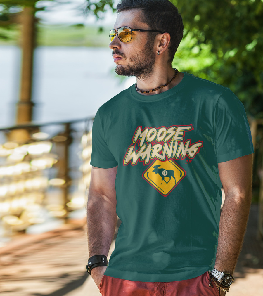 Moose Warning 17 Marcus Foligno T-Shirt