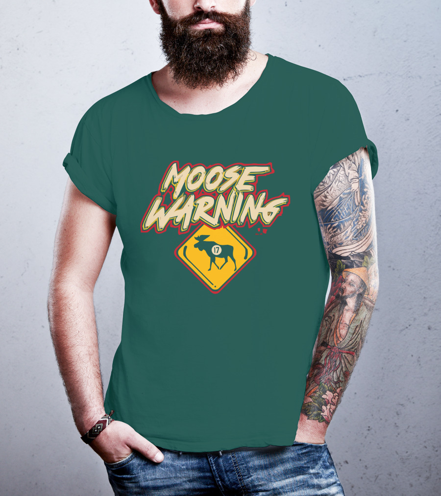 Moose Warning 17 Marcus Foligno T-Shirt