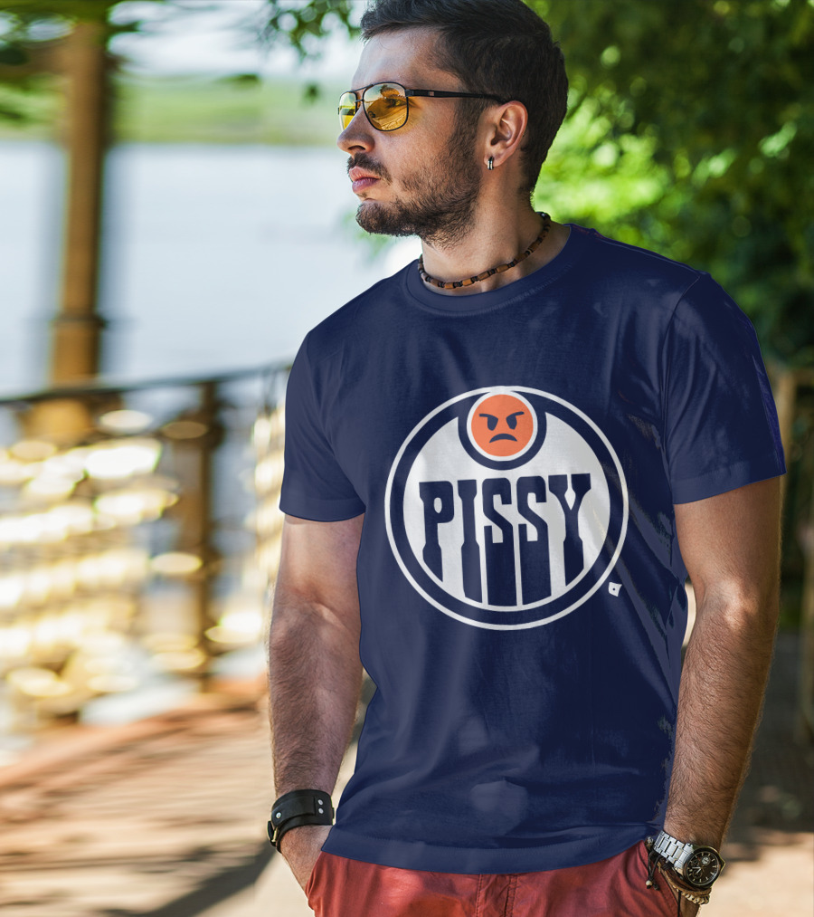 Pissy Emoticon Oilers T-Shirt