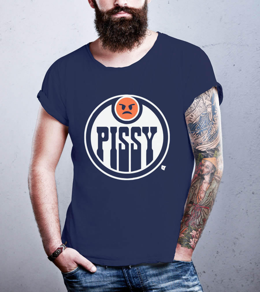 Pissy Emoticon Oilers T-Shirt