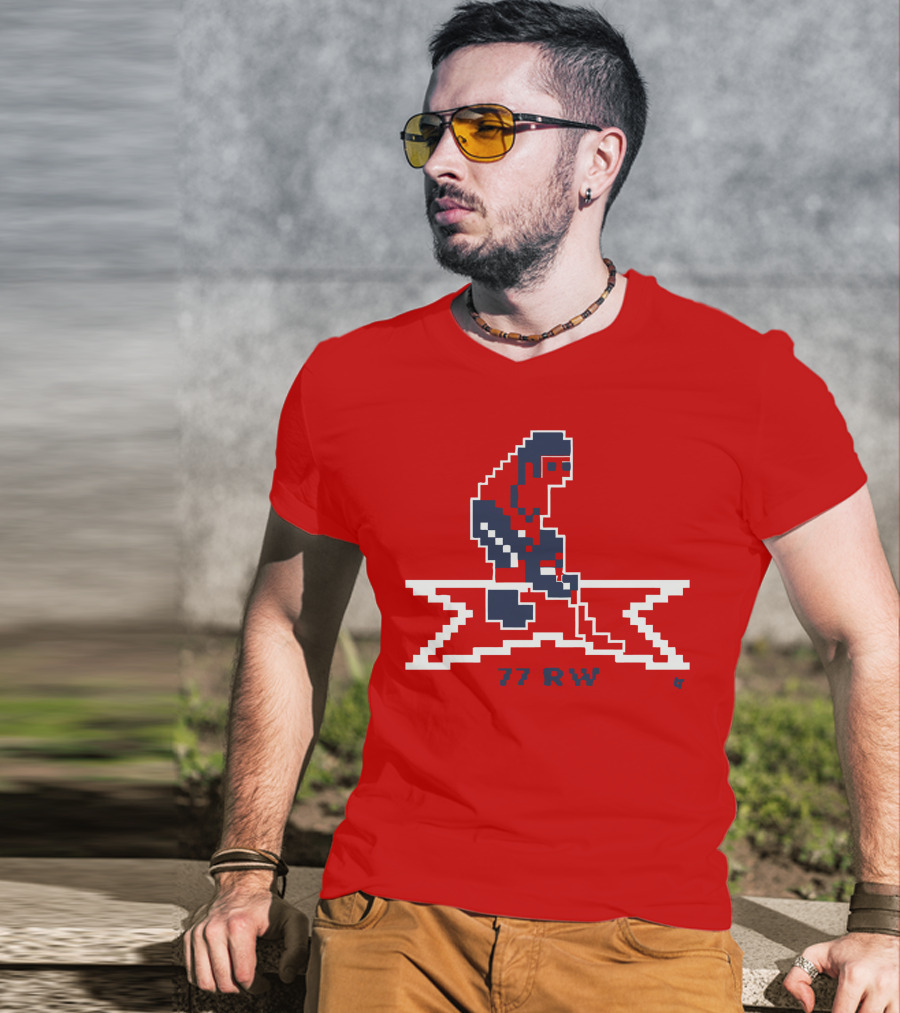 T.J. Oshie 77 RW Throwback Hockey Pixel T-Shirt