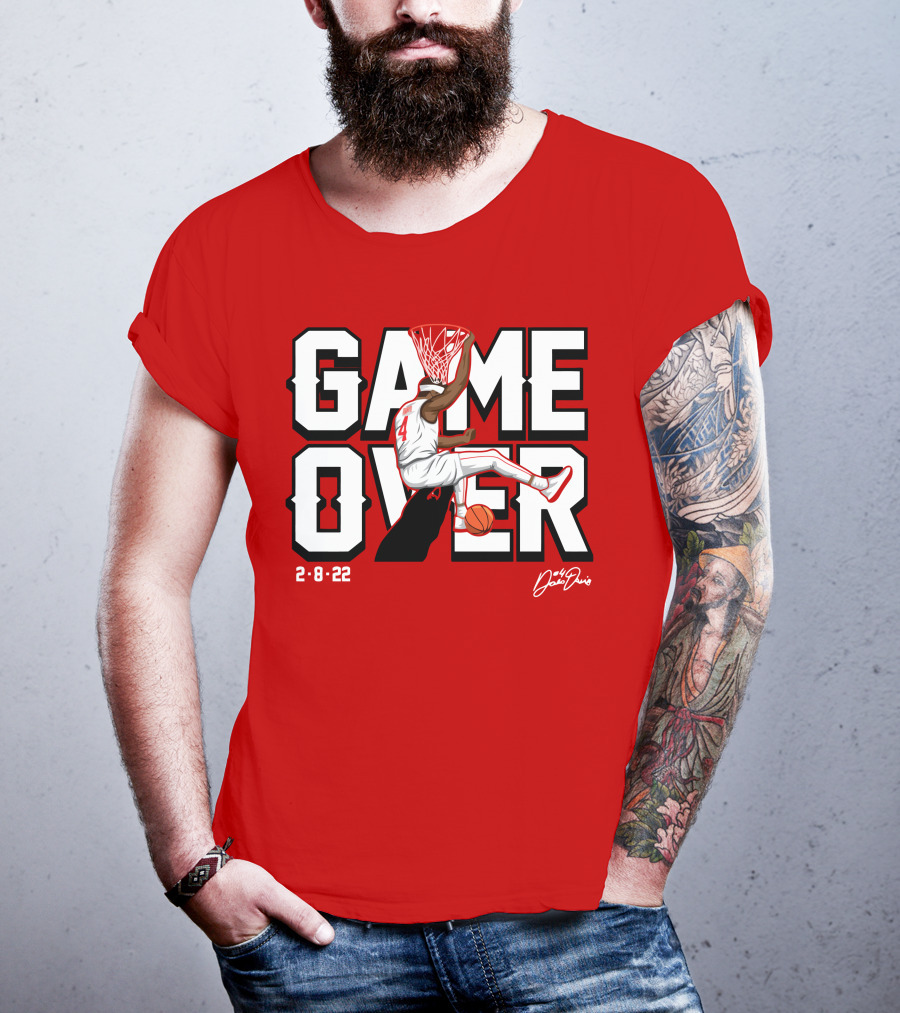 Davonte Devo Davis Game Over Dunk 2-8-22 Signature T-Shirt