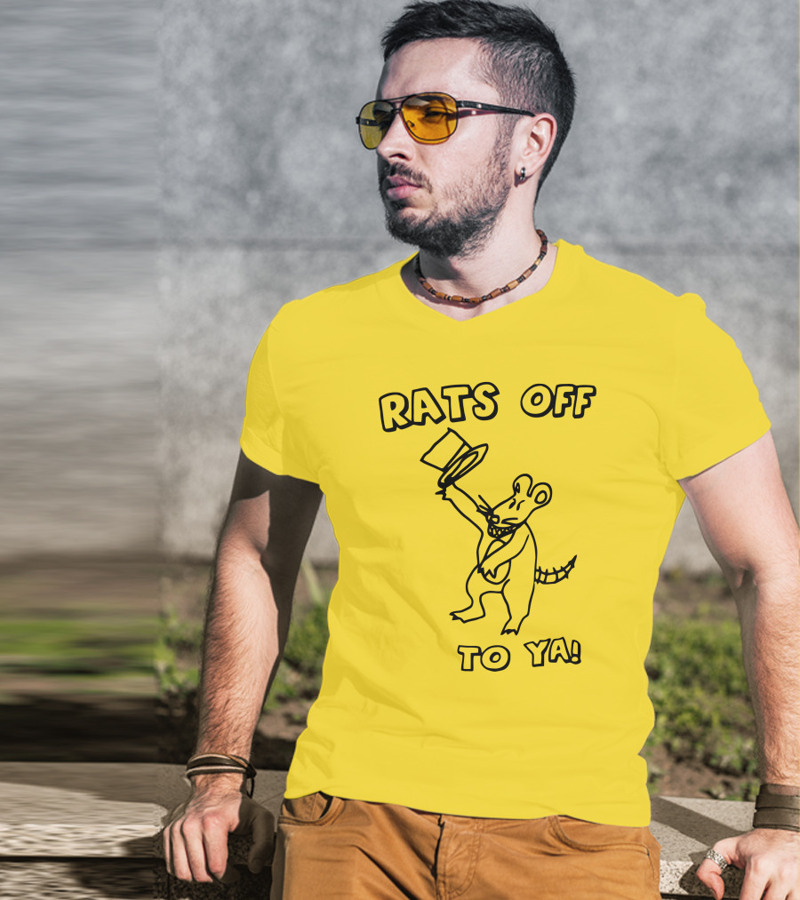 Rats Off To Ya Dancing Rat Top Hat T-Shirt