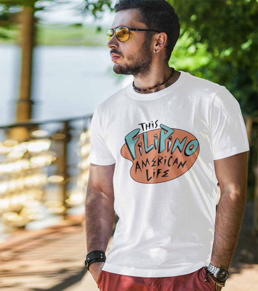 This Filipino American Life TFAL Retro Vibe Text T-Shirt