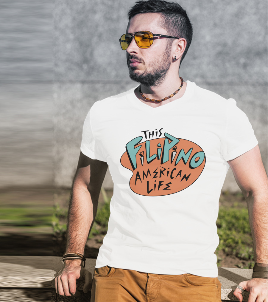 This Filipino American Life TFAL Retro Vibe Text T-Shirt