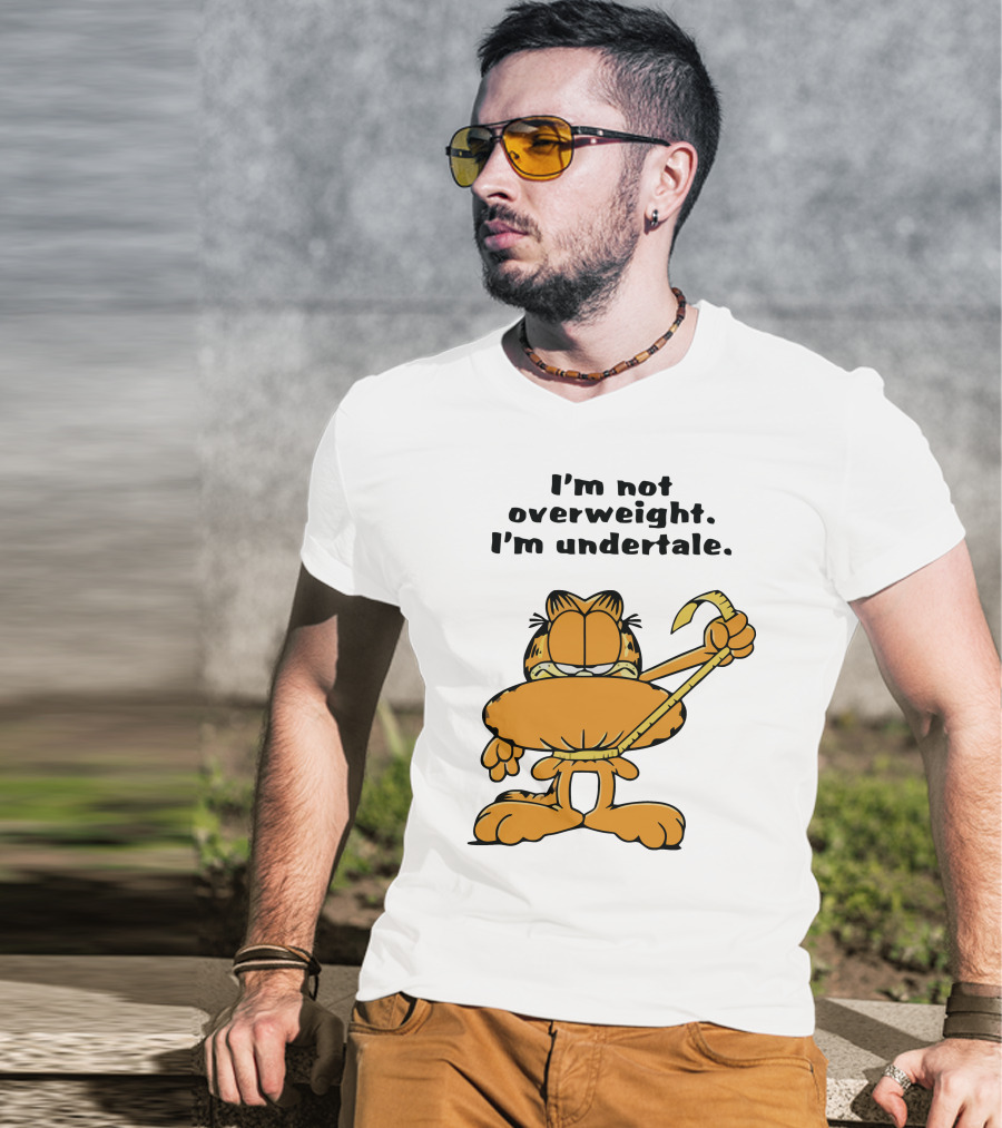 I'm Not Overweight I'm Undertale Garfield Image T-Shirt