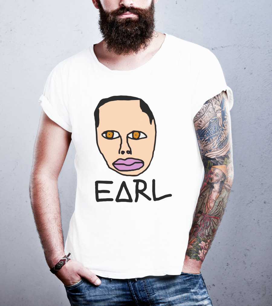Earl Sweatshirt Odd Future Free Earl Face Drawing T-Shirt