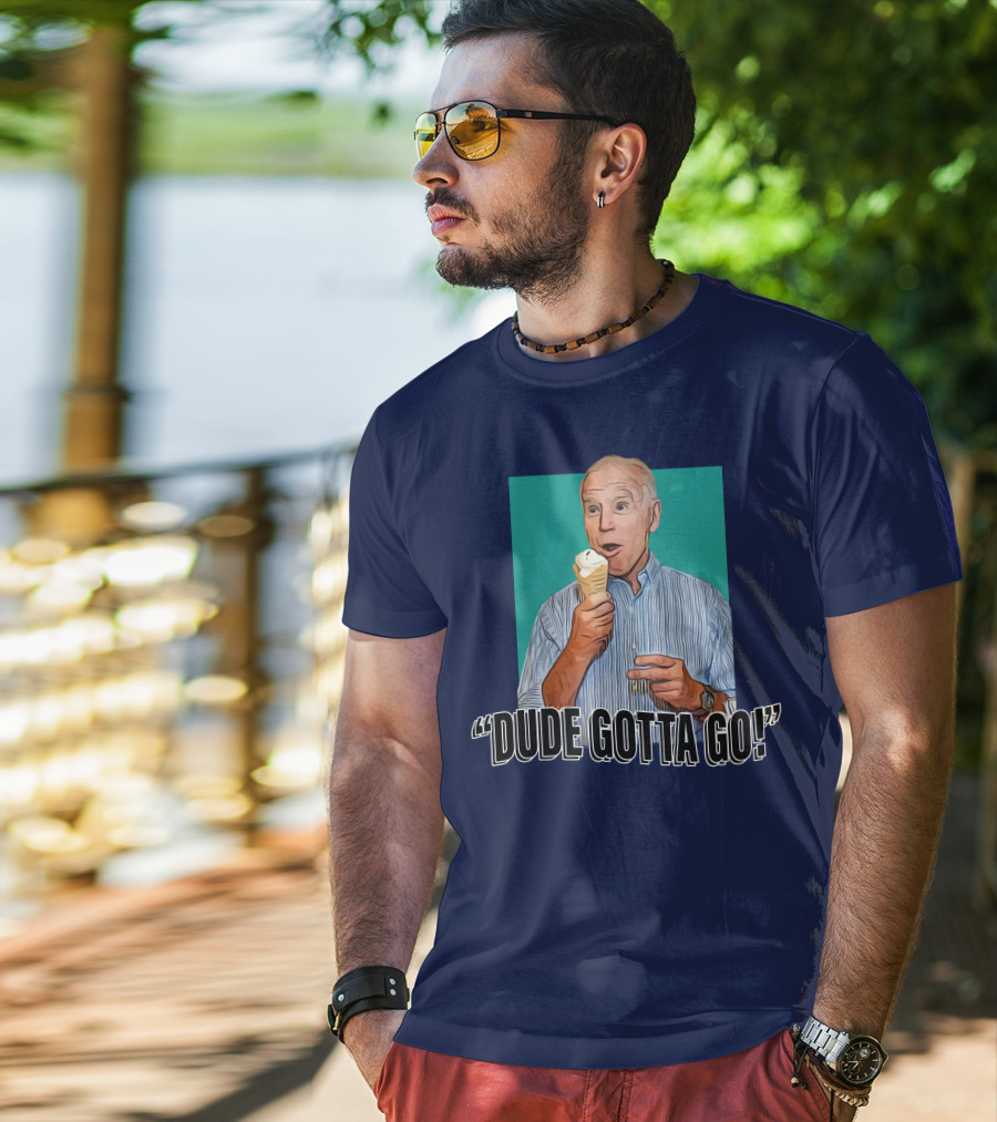 Dude Gotta Go Ice Cream Reaction T-Shirt
