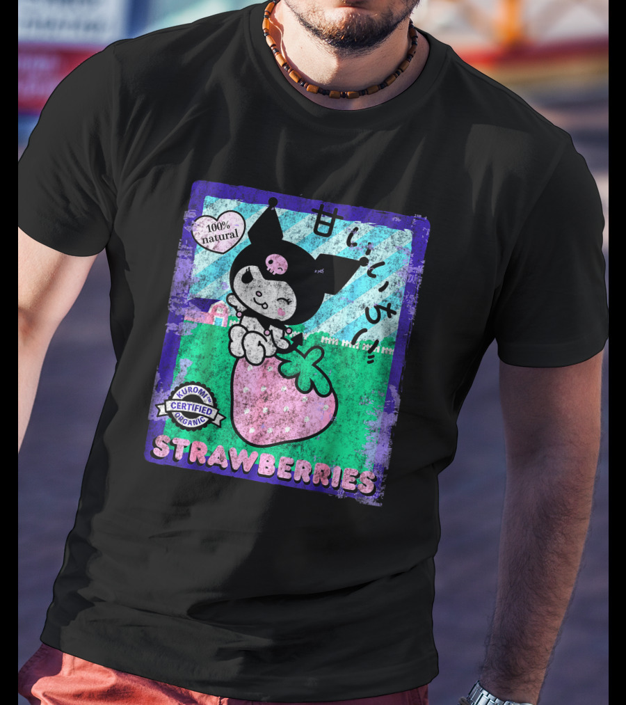 Kuromi Certified Organic 100% Natural Strawberries T-Shirt