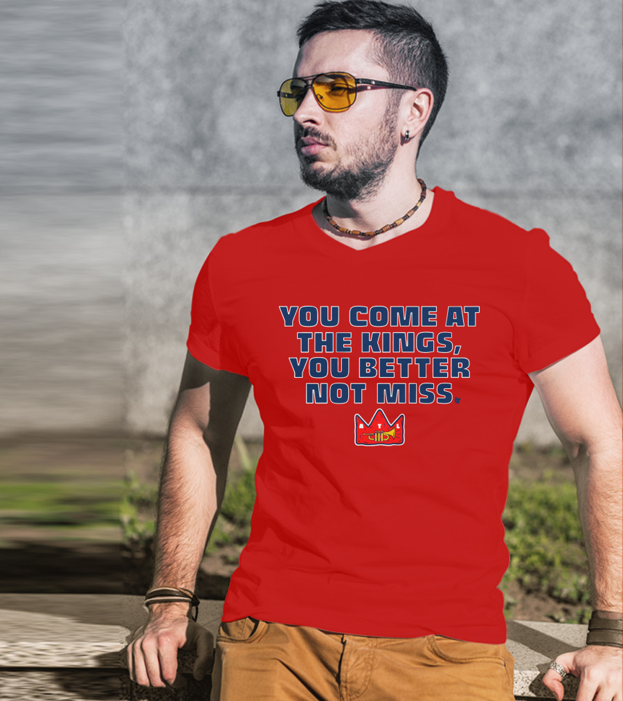 You Come At The Kings Crown Symbol Bold Warning T-Shirt