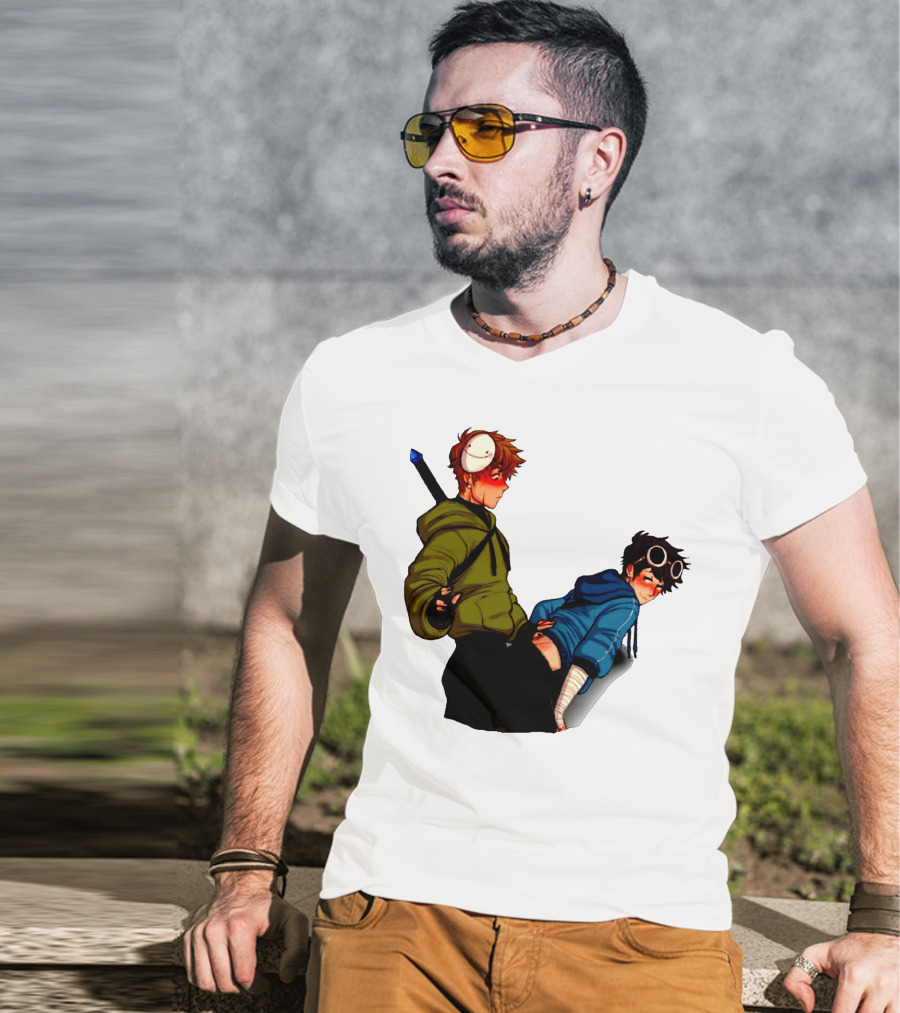 DreamNotFound Fanart Characters Fantasy Hoodie Sword Virtual Goggles T-Shirt