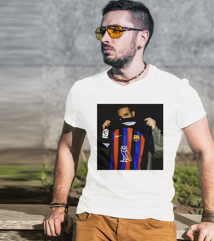 Drake Barcelona La Liga OVO FC Barcelona Jersey T-Shirt