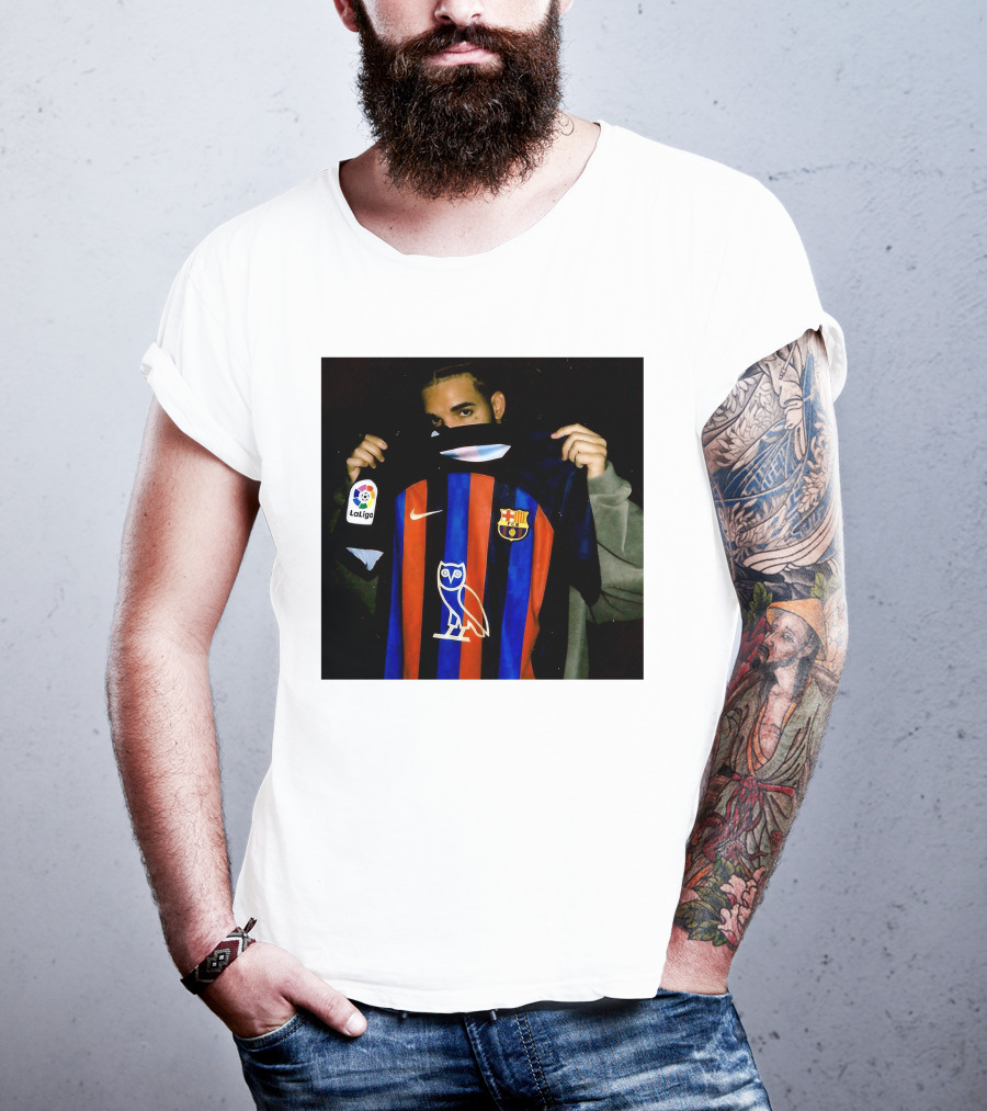 Drake Barcelona La Liga OVO FC Barcelona Jersey T-Shirt