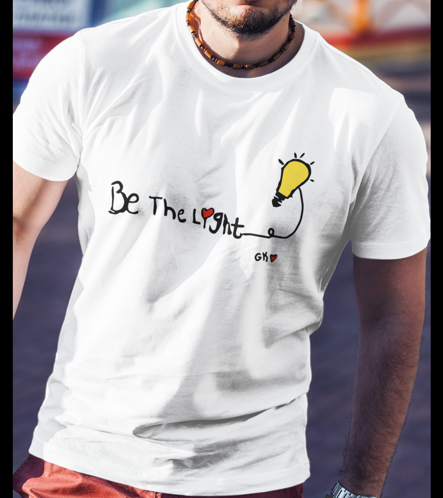 Be The Light Heart Lightbulb GH T-Shirt