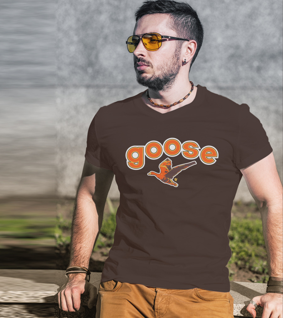 Goose Padres Brown And Orange T-Shirt