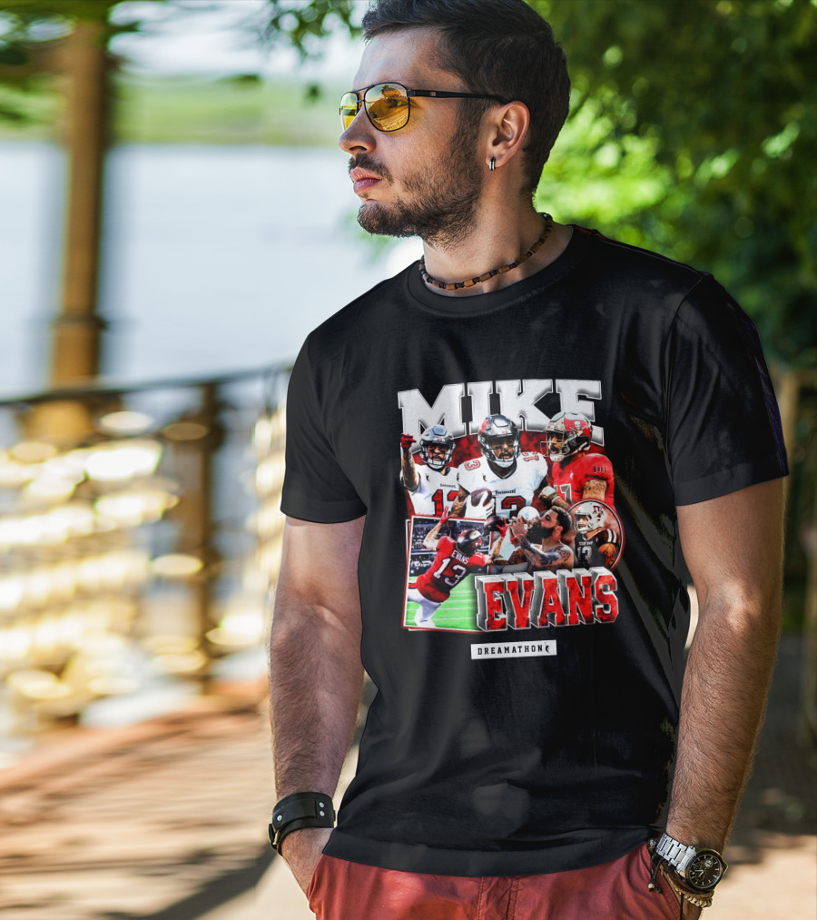Mike Evans Dreamathon Football Photos Collage T-Shirt