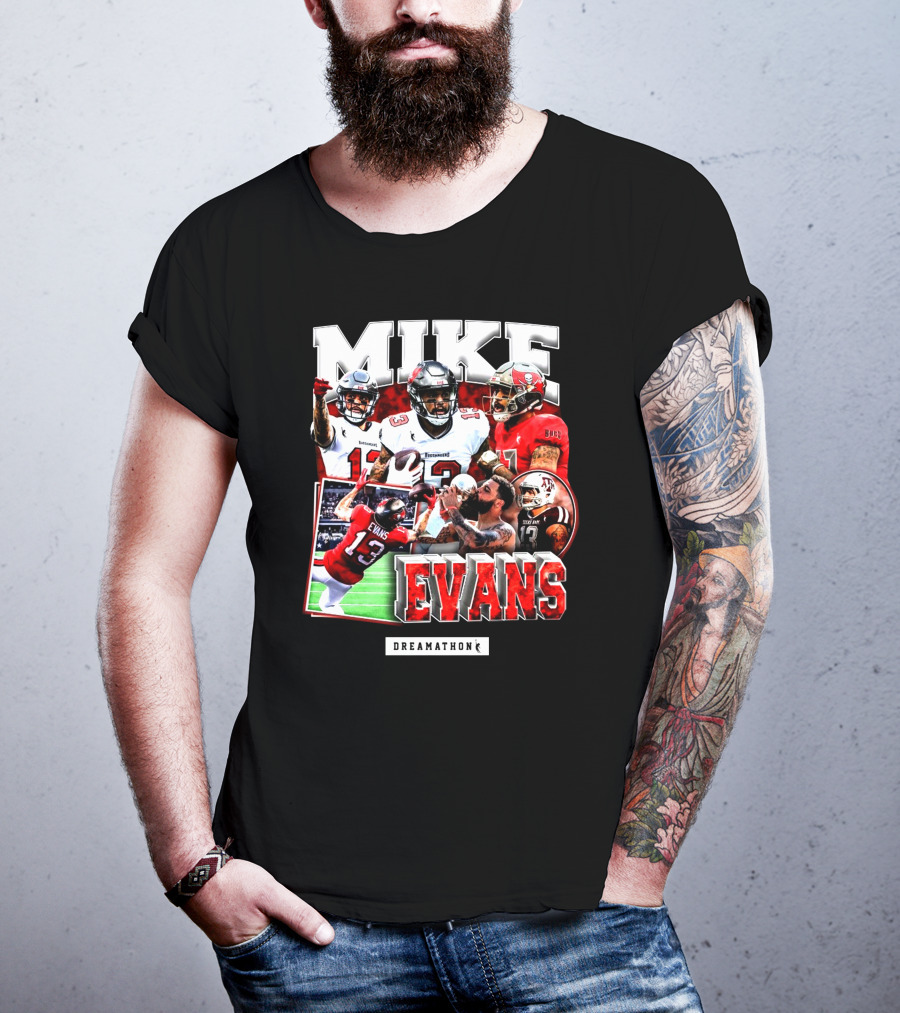 Mike Evans Dreamathon Football Photos Collage T-Shirt