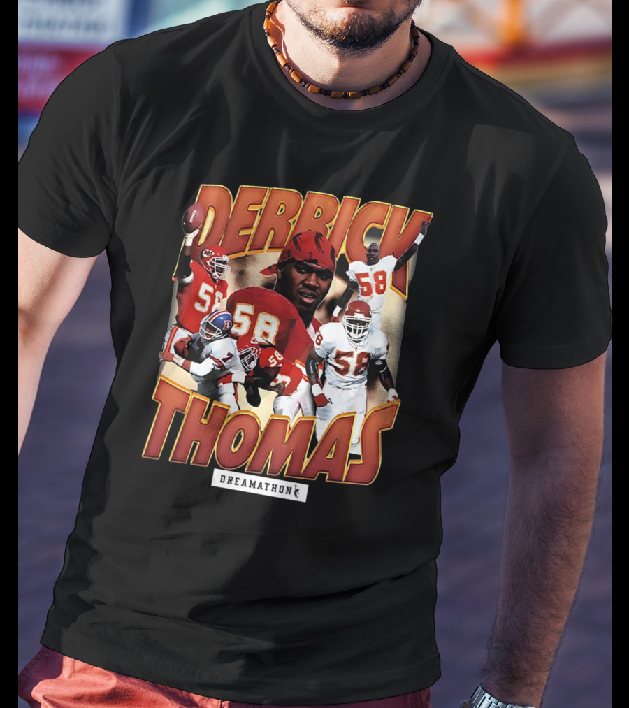 Derrick Thomas Dreamathon Football Legends 58 T-Shirt