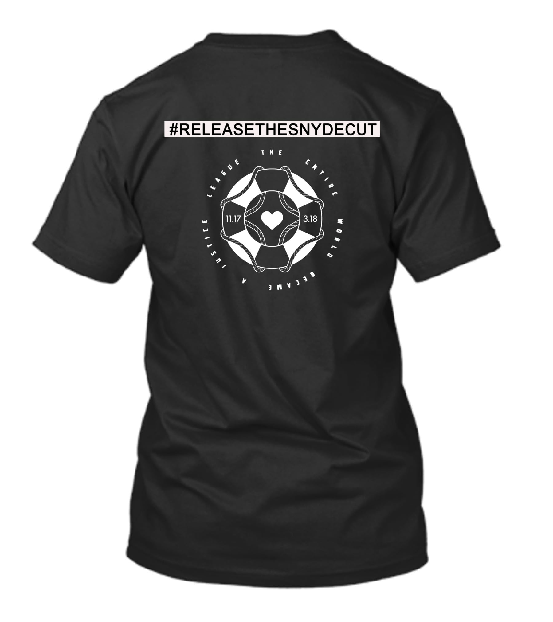 Justice League Symbols With Ancient Lazaros World Imagery And Iconic Logos 214 241 T-Shirt