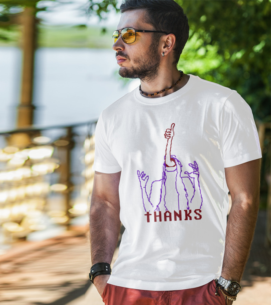 Thanks Faith All Endings And All Deaths Thumbs Up Outline T-Shirt