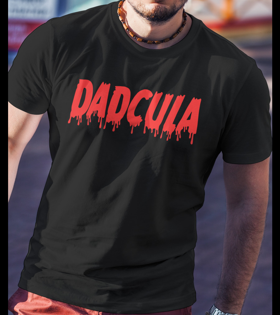 DADCULA Red Spooky Dripping Halloween T-Shirt