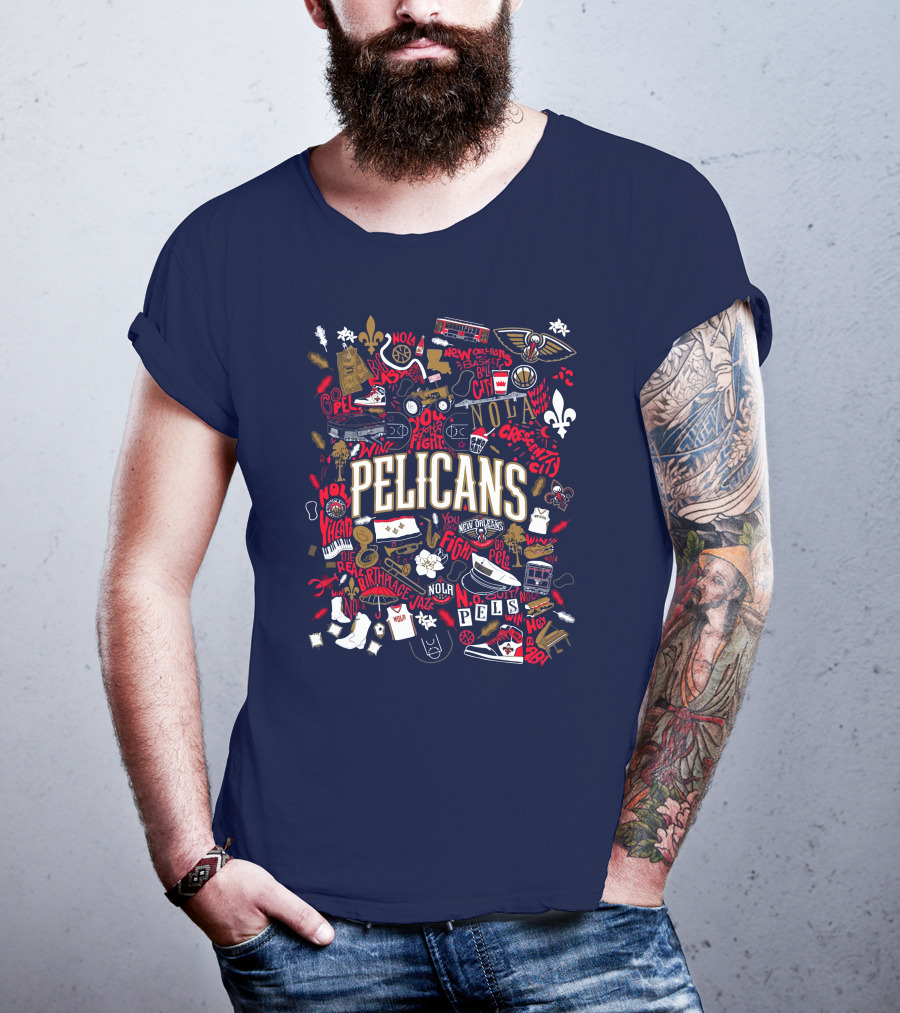 Pelicans NOLA Opening Night Smoothie King Fleur-de-Lis New Orleans Jazz Basketball T-Shirt