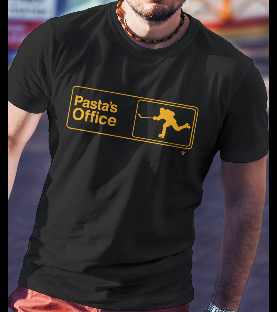 David Pastrnak Pasta's Office Hockey T-Shirt