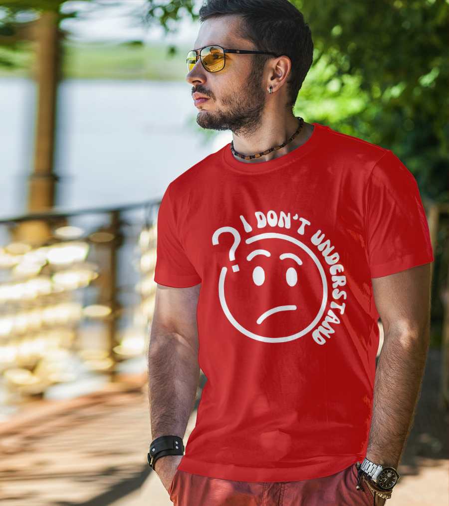 I Don’t Understand Question Mark Face Cropped T-Shirt