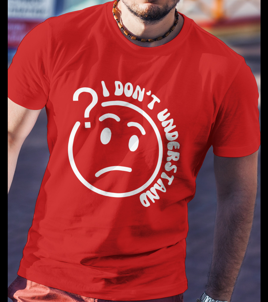 I Don’t Understand Question Mark Face Cropped T-Shirt
