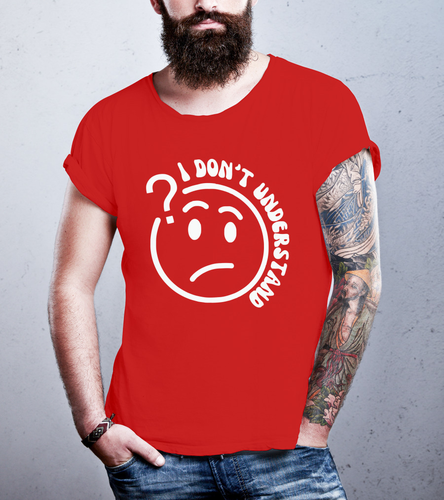 I Don’t Understand Question Mark Face Cropped T-Shirt
