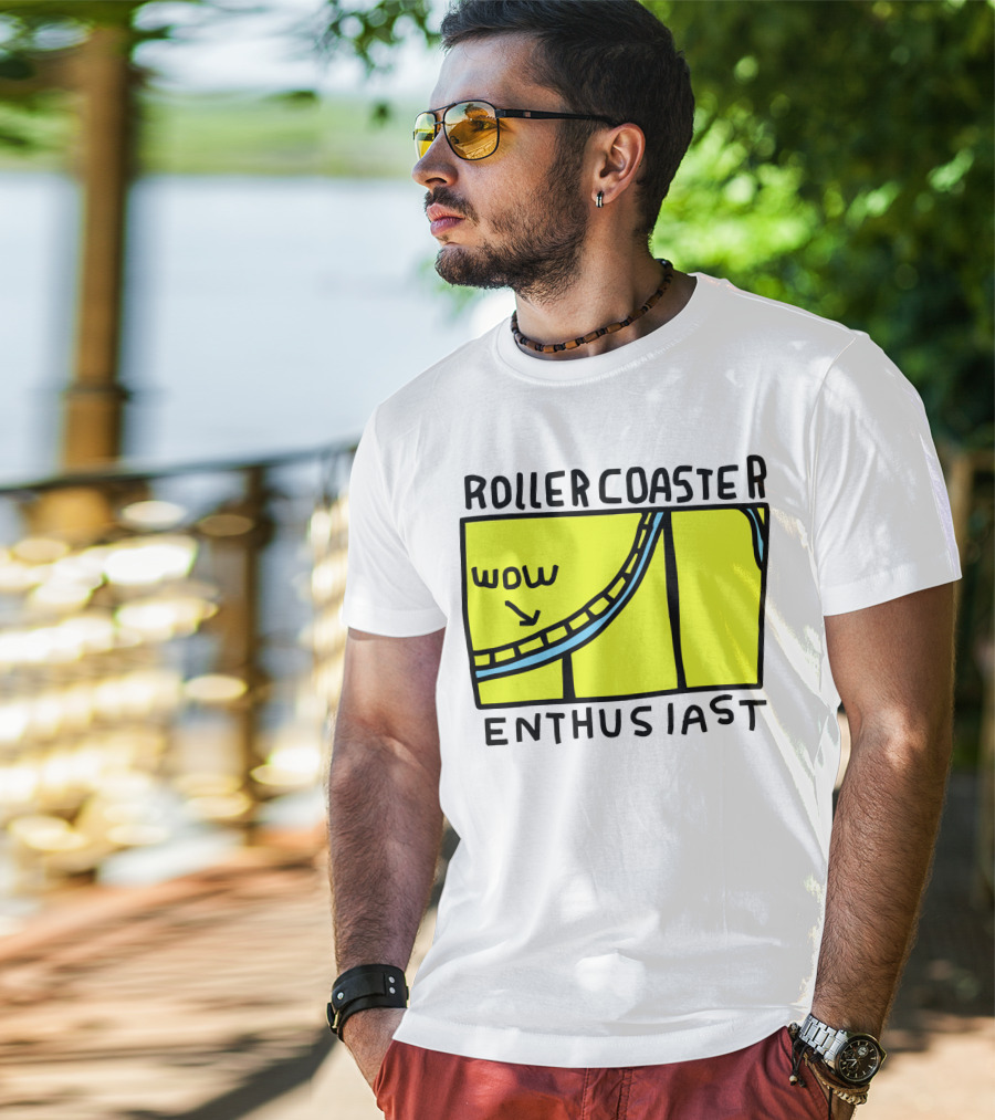 Roller Coaster Enthusiast Wow T-Shirt